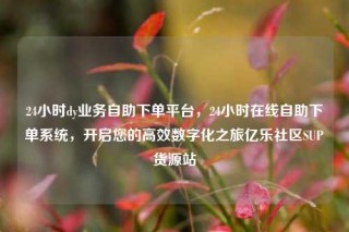 24小时dy业务自助下单平台，24小时在线自助下单系统，开启您的高效数字化之旅亿乐社区SUP货源站